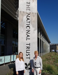 Above: Dids Macdonald, OBE, ceo of ACID (right), is shown with Laura Vincent, senior retail designer for the National Trust.