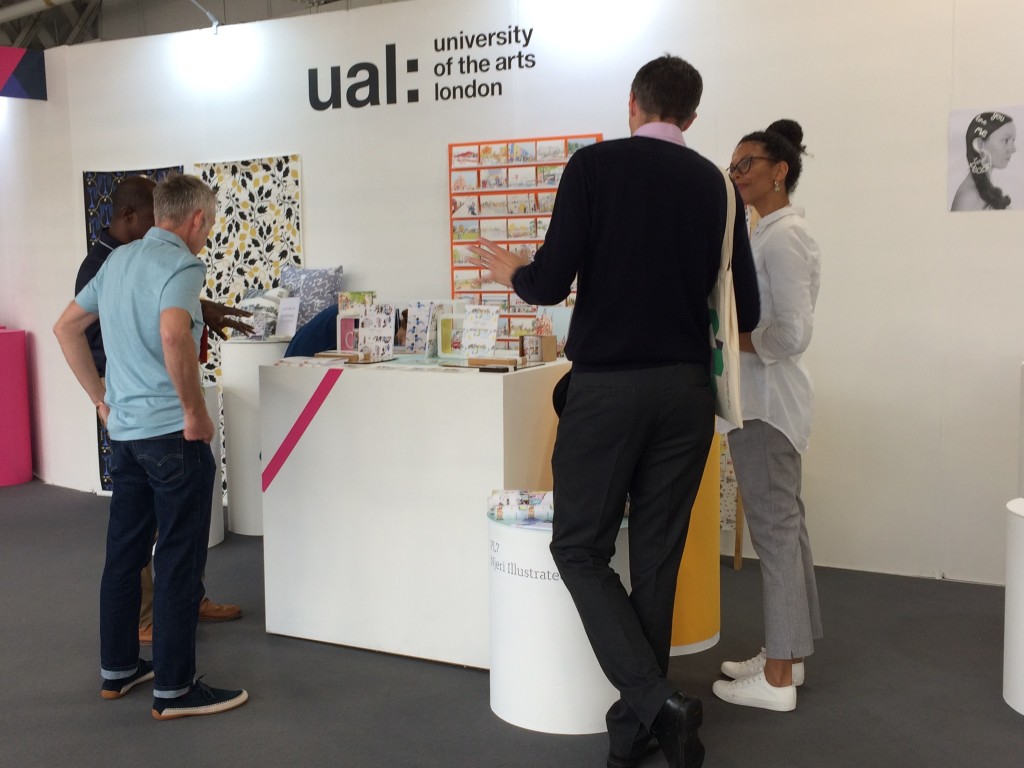 Above: The University of the Arts (UAL) was a busy sector at Top Drawer, where nine of the university’s students and alumni showcased their work.