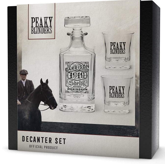 Above: The award winning Peaky Blinders Drinkware from GB eye.