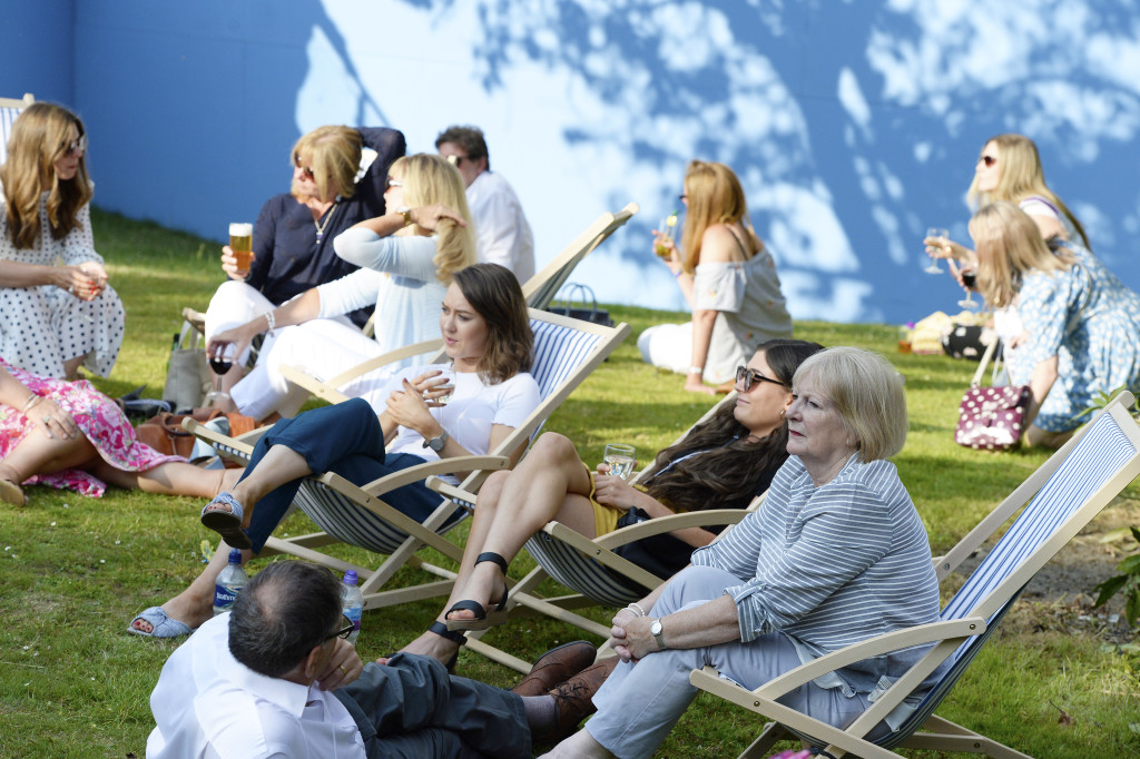 Above: July can’t come soon enough! Visitors are shown relaxing during a break at Home & Gift in Harrogate in 2019.