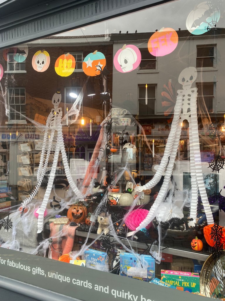 Above: Dressed for Halloween, Mooch Gifts & Home in Bewdley.