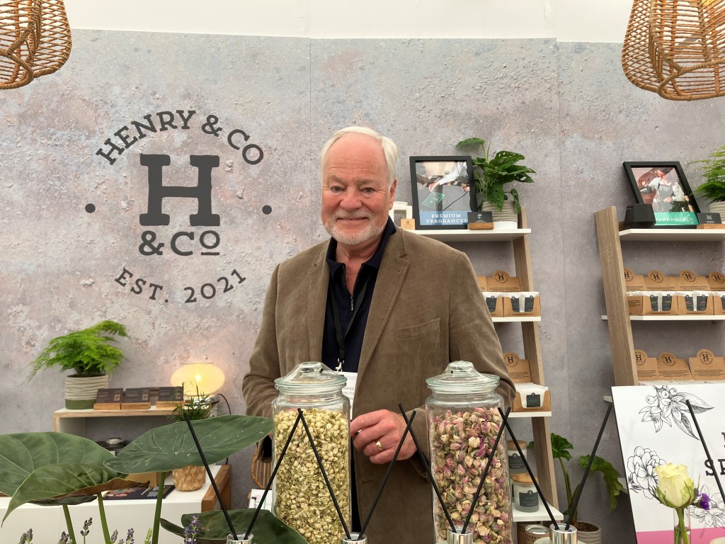 Above: Bob Harper, Henry & Co’s commercial director on the Henry & Co stand.