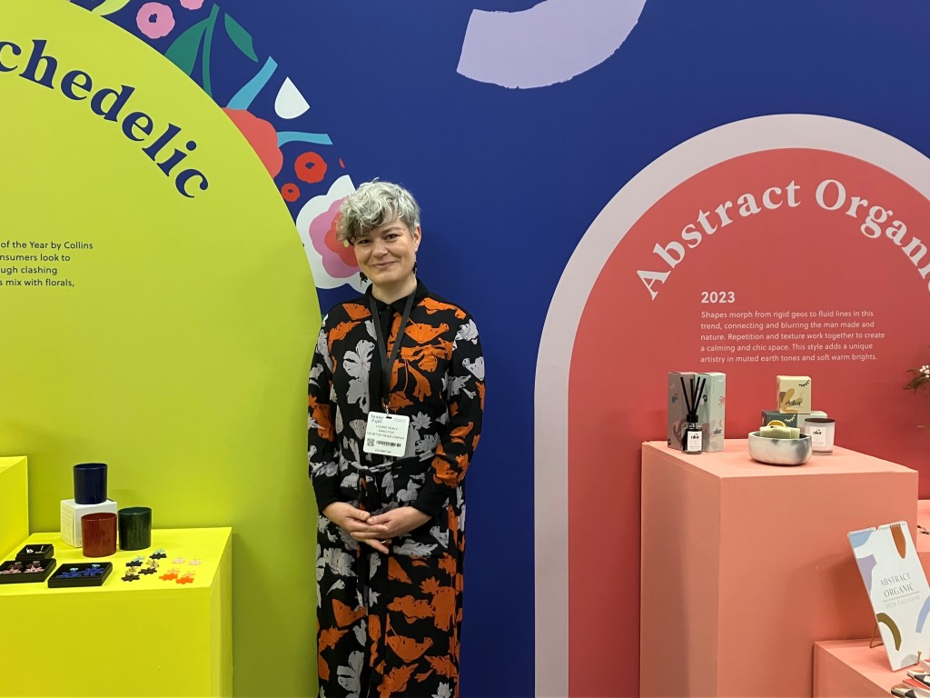 Above: Louise Healy, founder and director of The Better Trends Company is shown in the Home & Gift trends area on Sunday (16 July).