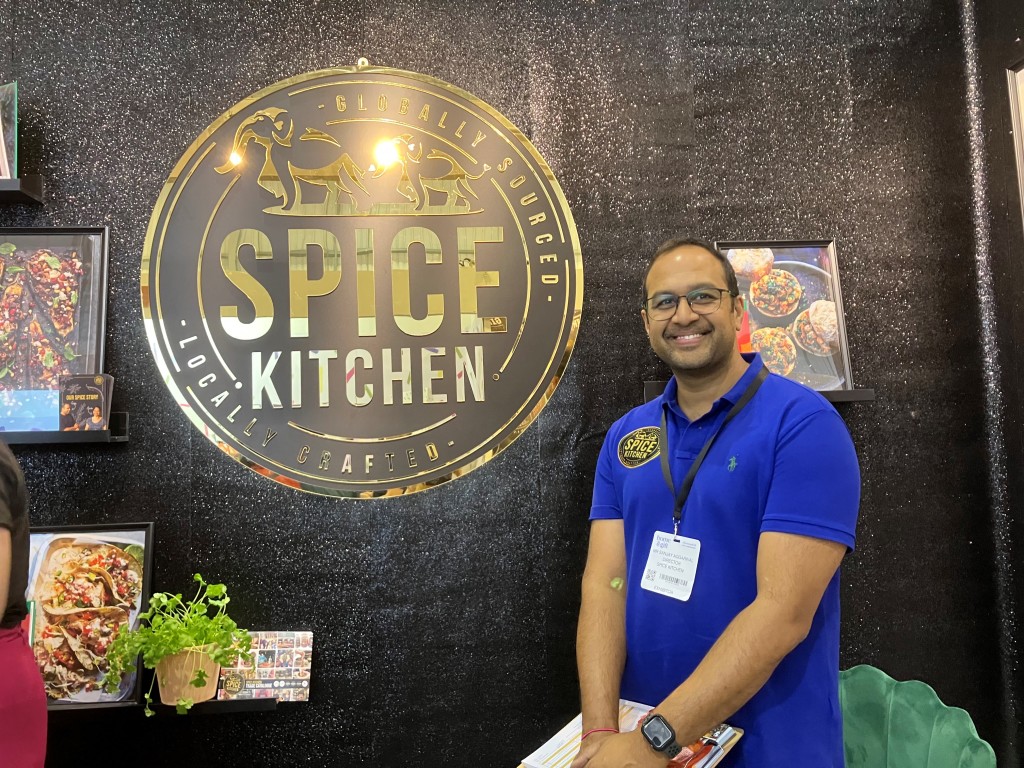 Above: It was a busy start for Sanjay Aagarwal co-founder of Spice Kitchen