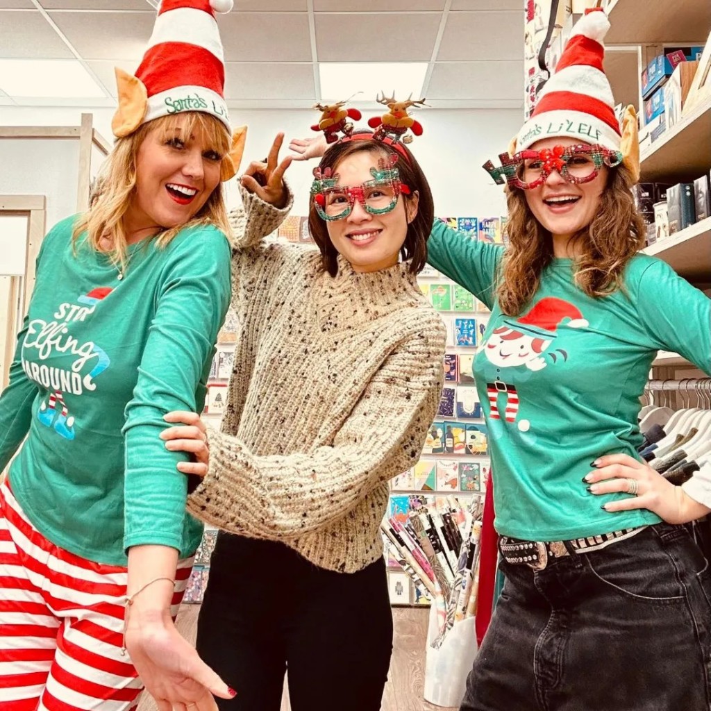 Above: Staff enjoying some festive fun at Lark.