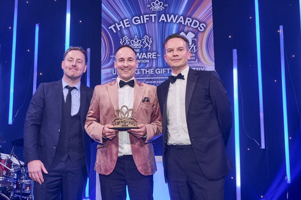 Above: IF’s general manager, Gary Welford, received the GOTY trophy from Nathan Aspin, managing director of Aspin, category sponsor.