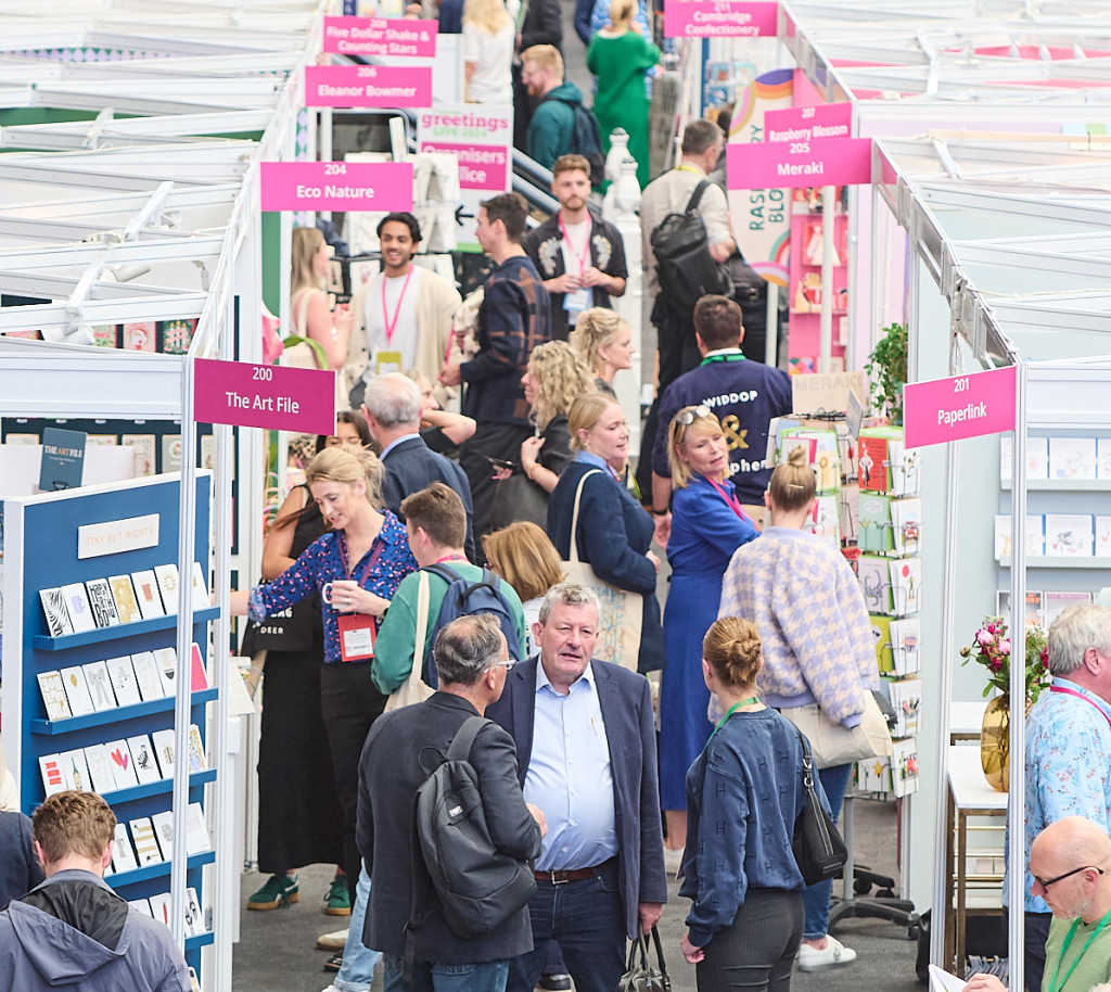 Above: Busy aisles at Progressive Greetings Live.