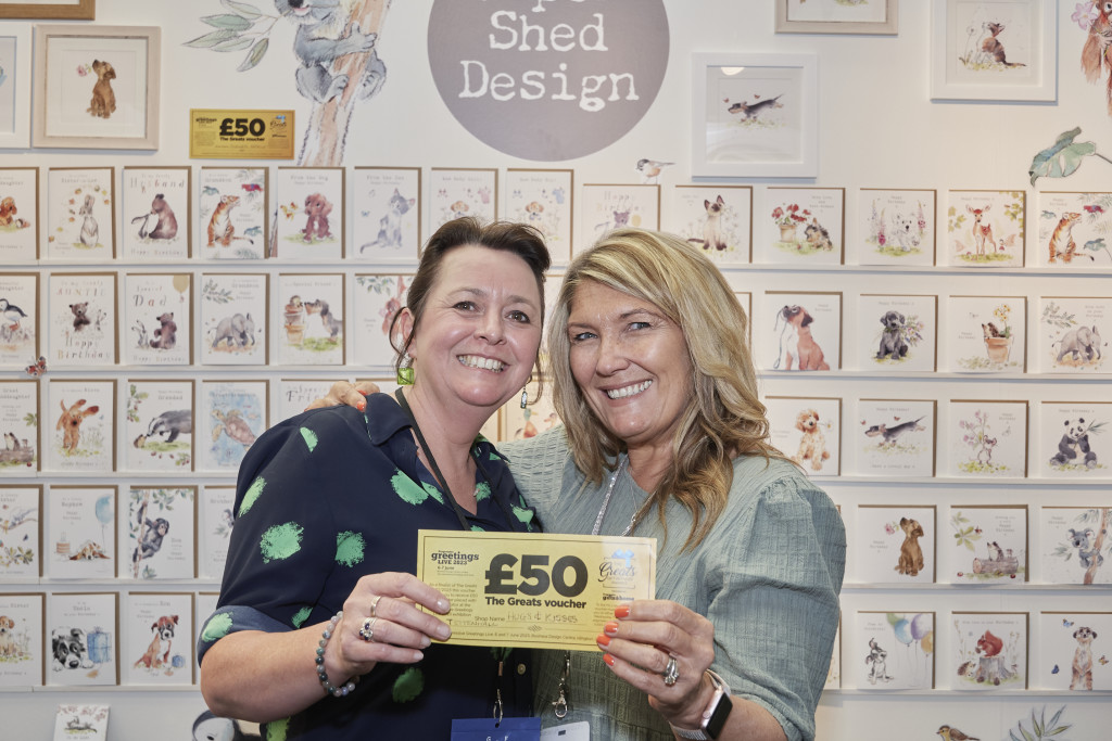 Above: At last year’s PG Live, Caroline Ranwell, owner of Hugs & Kisses in Tettenhall, spent her £50 Gold ticket with Jo O’Brien, co-owner of Paper Shed.