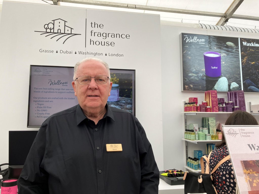 Above: David Brown heads up The Fragrance House, the UK operation for Société Grassoise de Parfumerie (SGP).