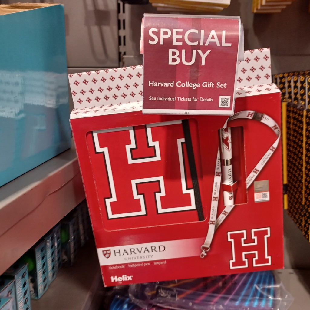 Above: Collegiate brands at Waitrose include Harvard.