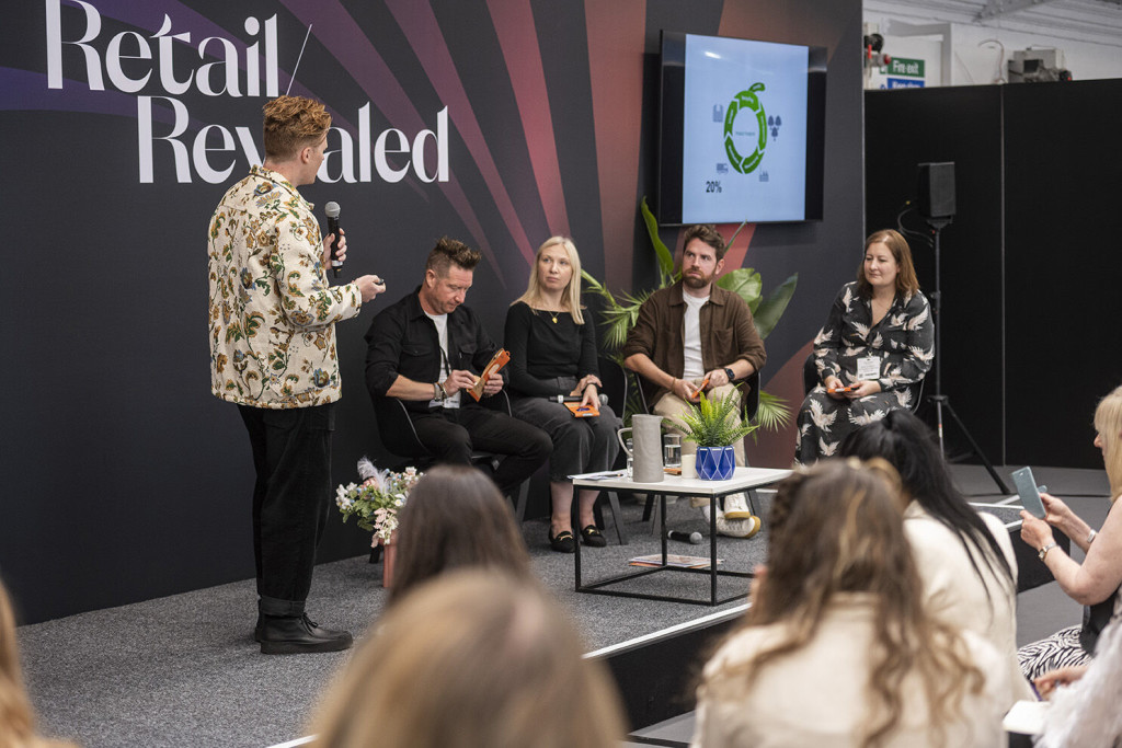 Above: From left to right, the Product Pitch judges were: IND!E’s founder Matt Hopkins; Marianne Carter, gift buyer at Morleys Group; Jason Billings-Cray, gift and card buyer at John Lewis, and Sara Allbright, director, Retail 100.