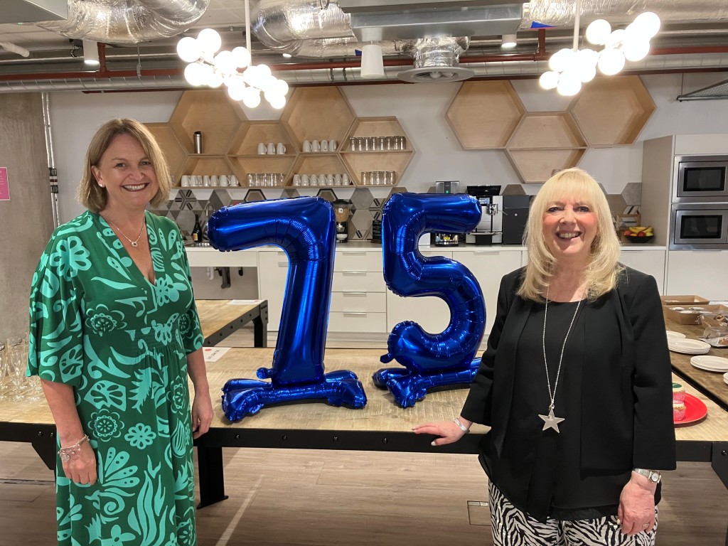 Above: Progressive Gifts & Home/GiftsandHome.net’s editor Sue Marks is shown with Aylish Ellwood, trade marketing manager of Enesco, at  Spring Fair’s 75th Anniversary media day in August.