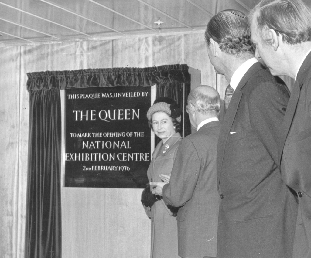 Above: Queen Elizabeth opened the NEC which has become the home of Spring Fair.