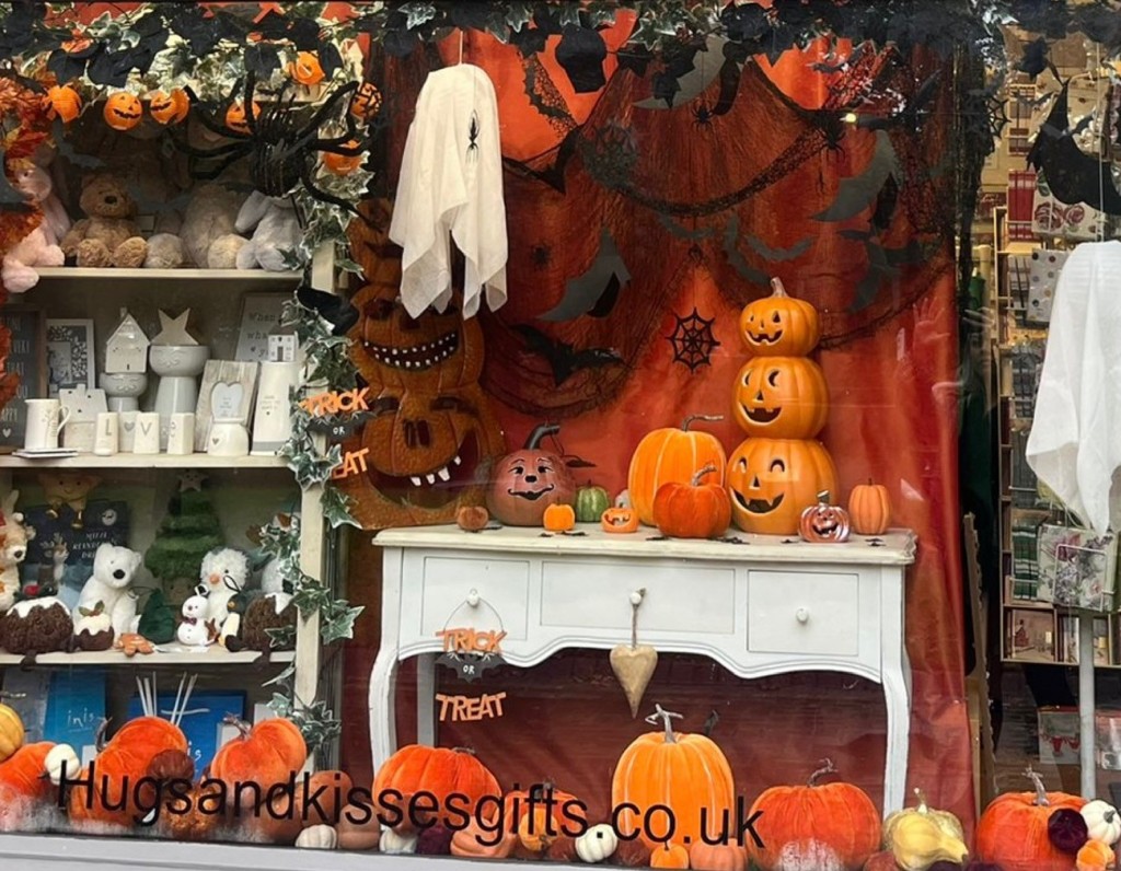 Above: Decorative pumpkins at Hugs & Kisses.