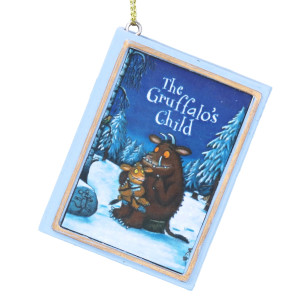 Above: The Gruffalo and child glass book decoration.