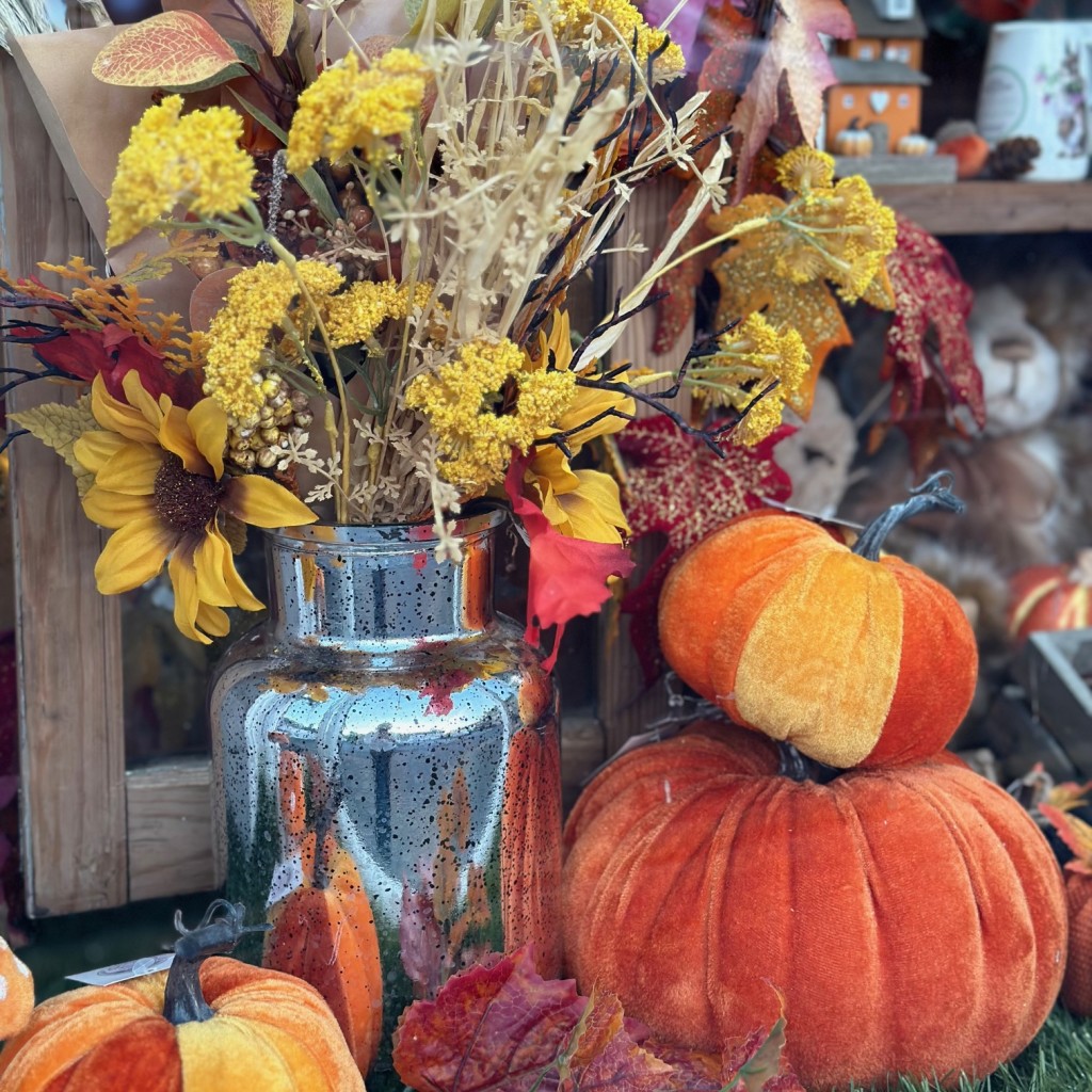 Above: Autumn themed products were winners at Highworth Emporium.