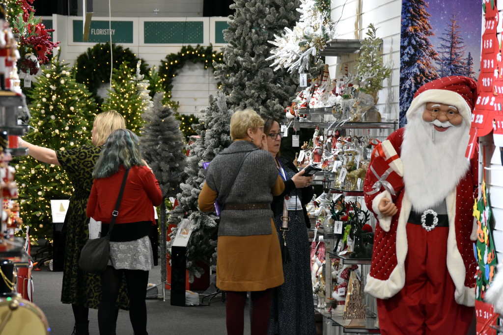 Above: Buyers browsing the stands at a previous Harrogate Christmas & Gift show.