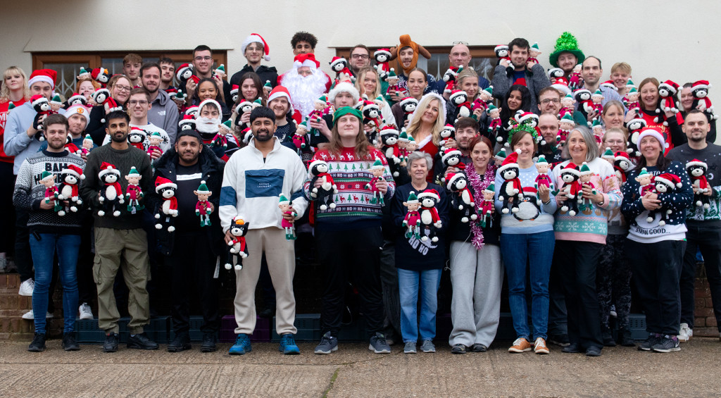 Above: The Temptation Gifts team with Jellycat’s Christmas Jellycat Jack and Eldo Elf.