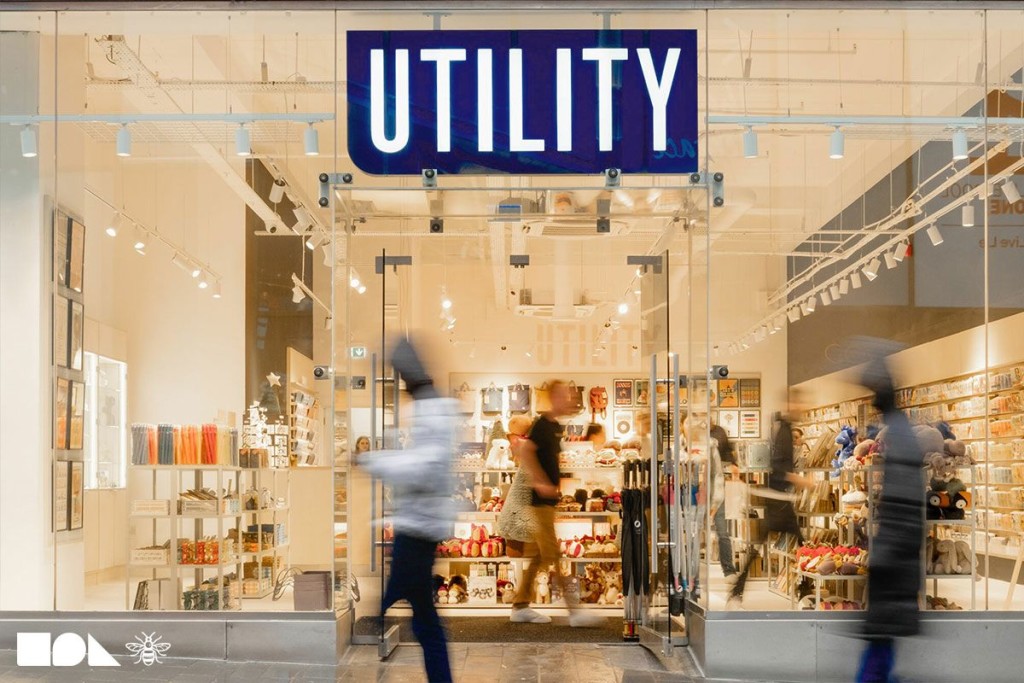 Above: Utility’s new Manchester store.