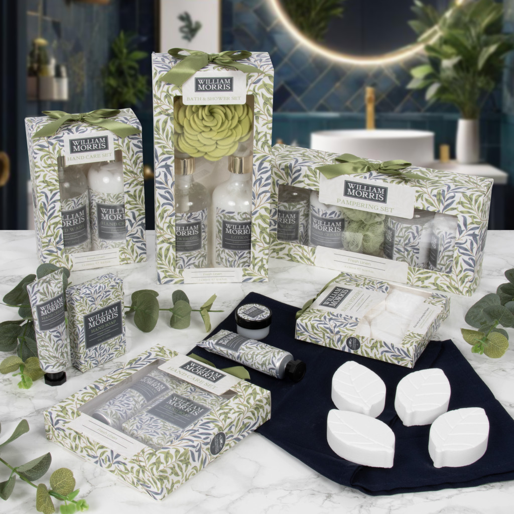 Above: Pampering gift sets are brand new from Lesser & Pavey.