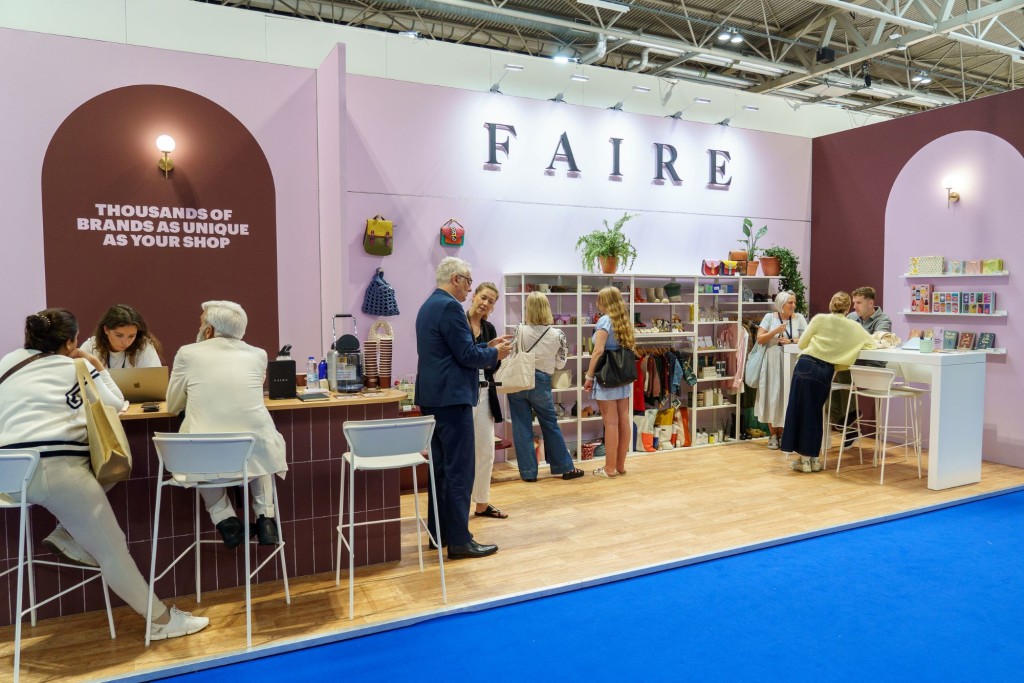 Above: The Faire stand at Autumn Fair.