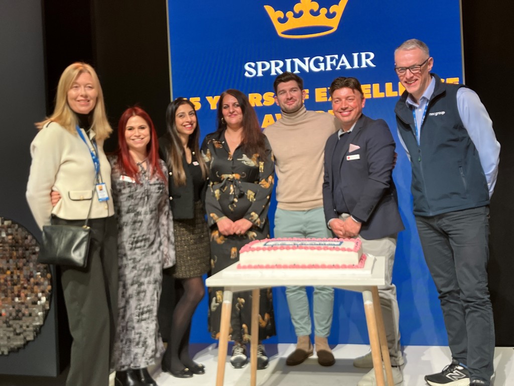 Above: A 75th anniversary cake was presented to the Spring Fair team.